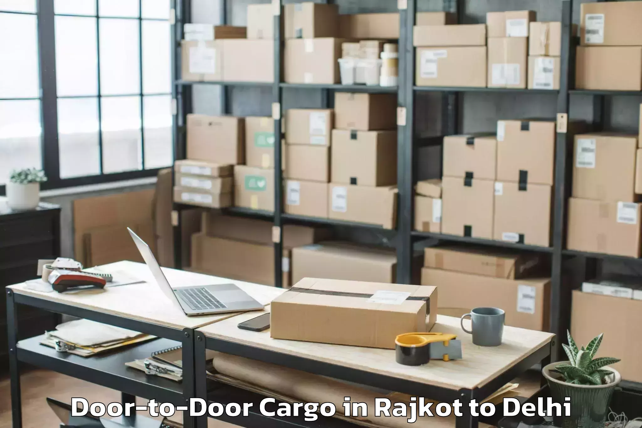 Trusted Rajkot to Sadar Bazar Door To Door Cargo